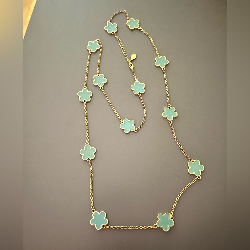 Enamel Clover Necklace